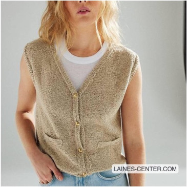 Modèle PDF Gilet Noémie - Tricot