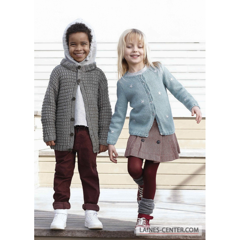 Modèle de Veste Merino Aran Natur